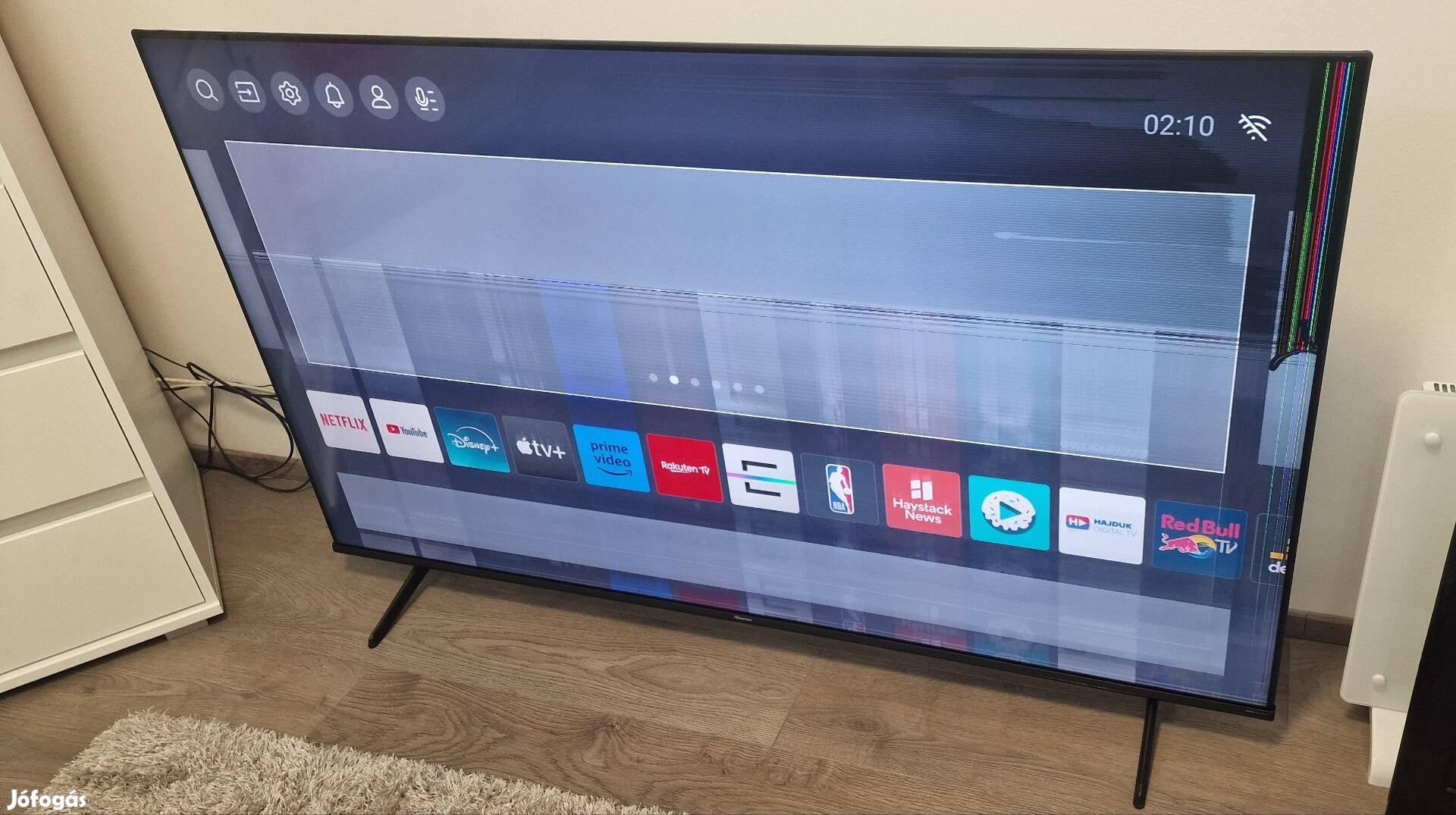 Új Hisense Qled 65'/163 cm hibás