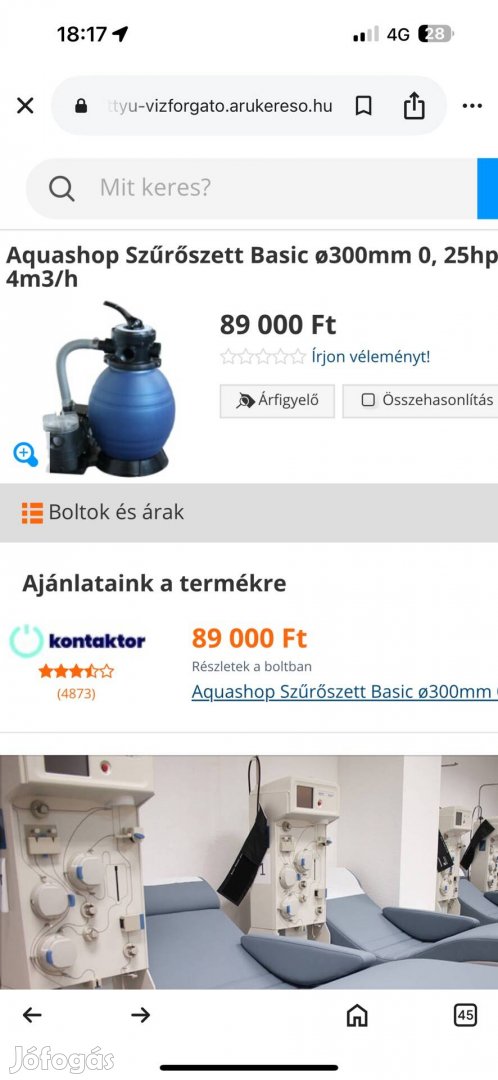 Új Homokszűrőszett eladó