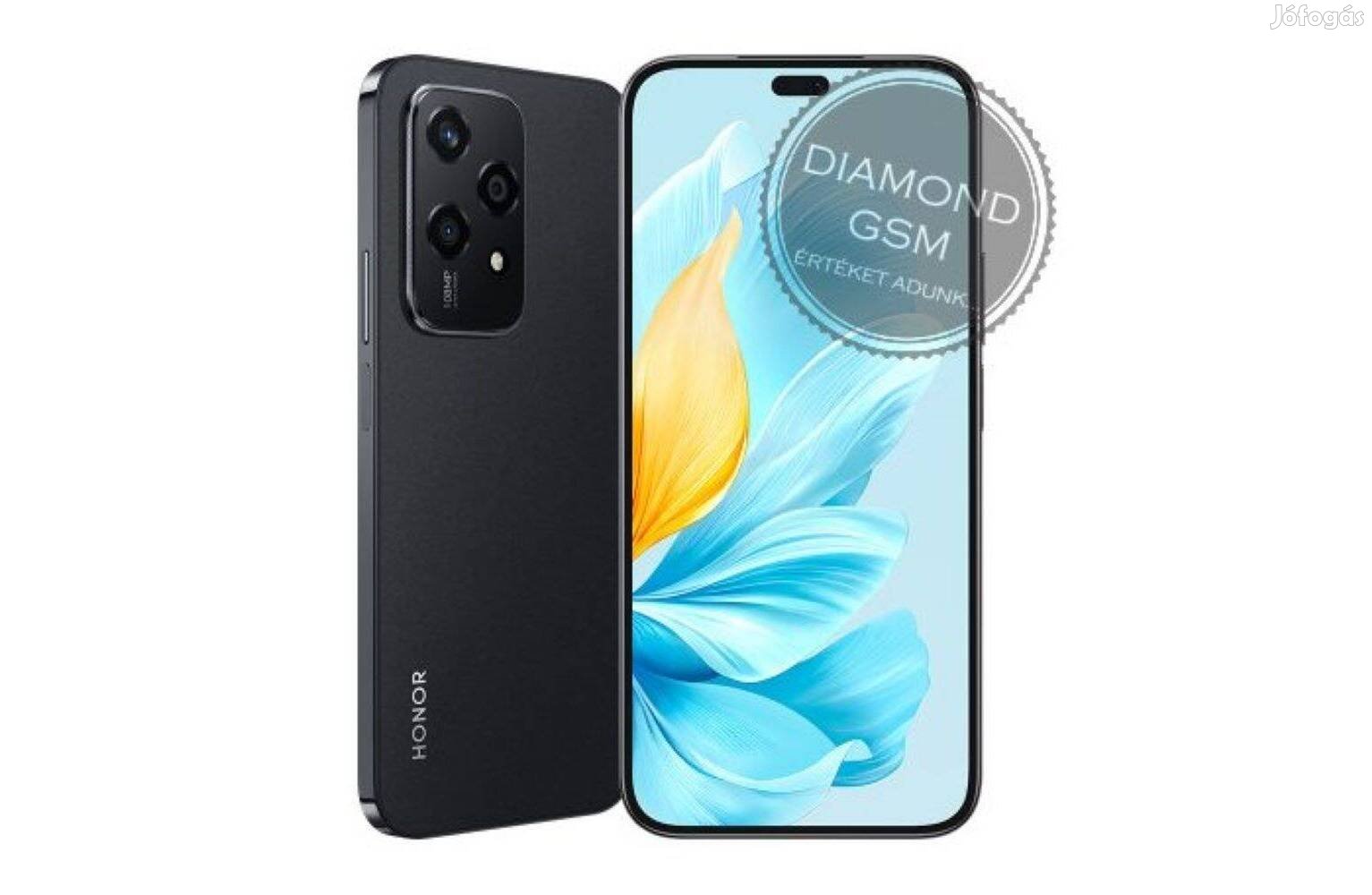 Új Honor 200 Lite 256/8 GB Dual, Fekete színben, gyári