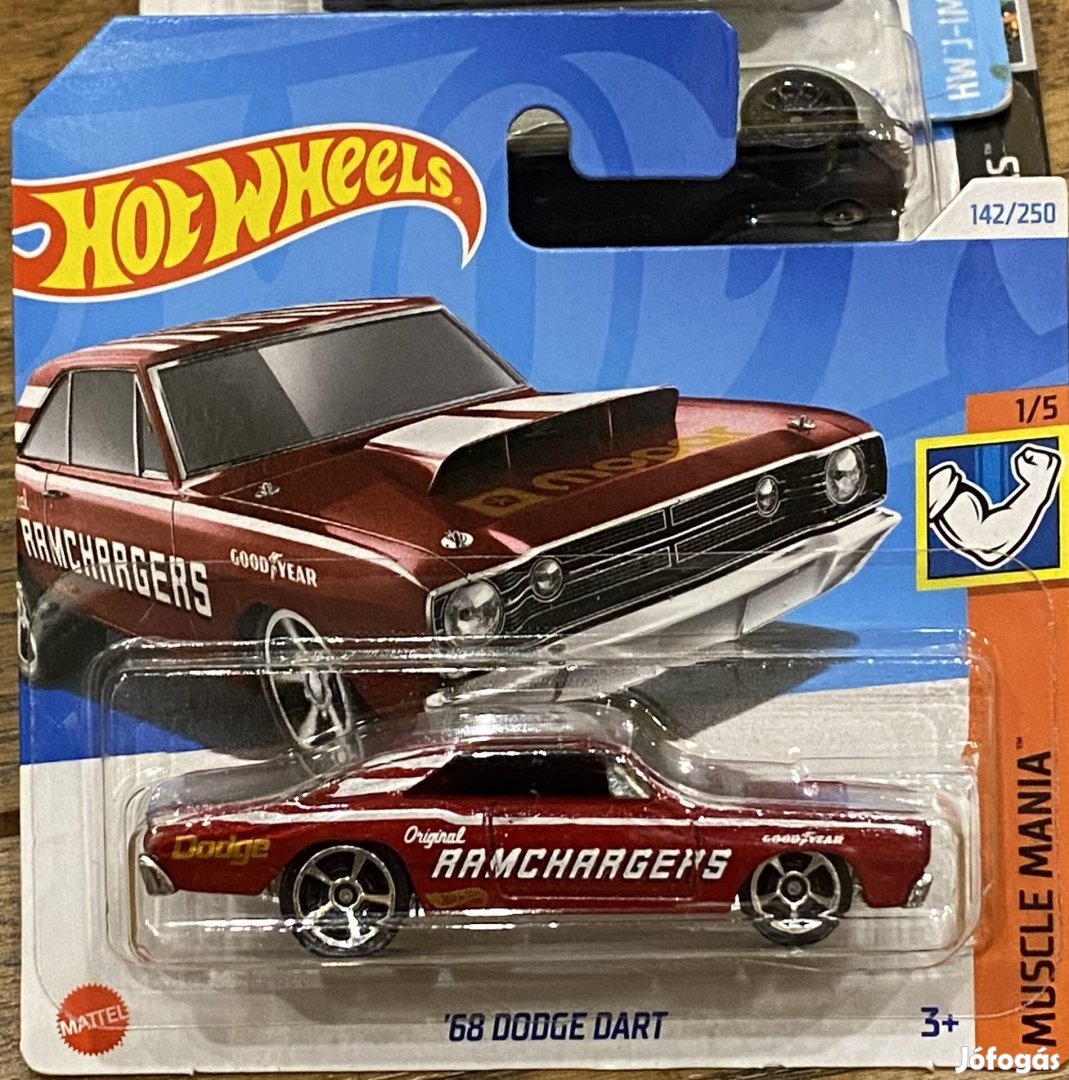 Új Hot Wheels 68' Dodge kisautó