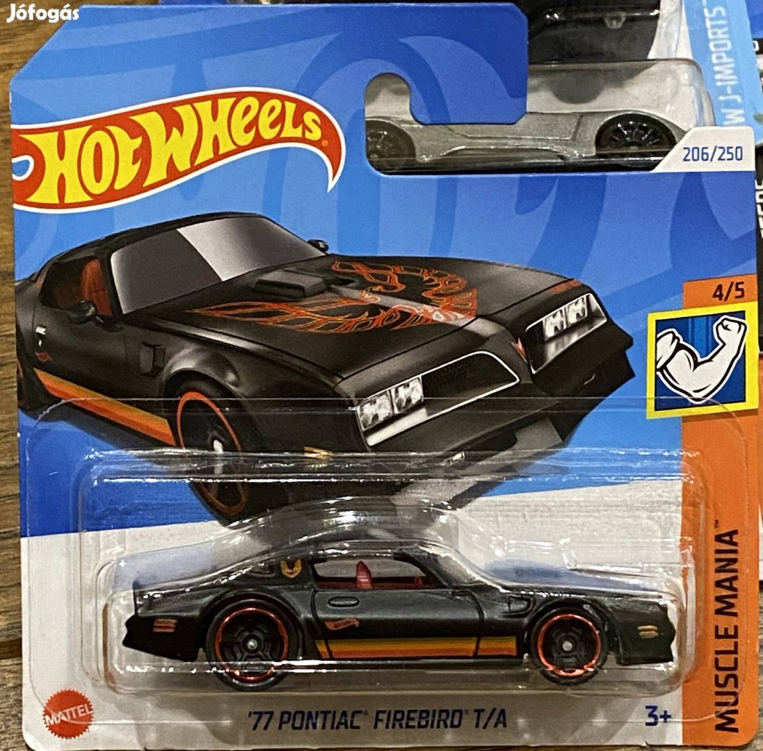 Új Hot Wheels 77' Pontiac Firebird kisautó