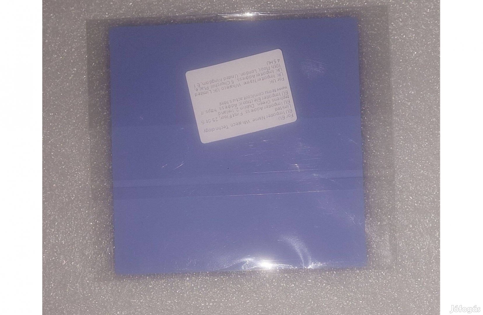 Új Hővezető szilikon lap hűtéshez hőálló 100x100x0.5mm