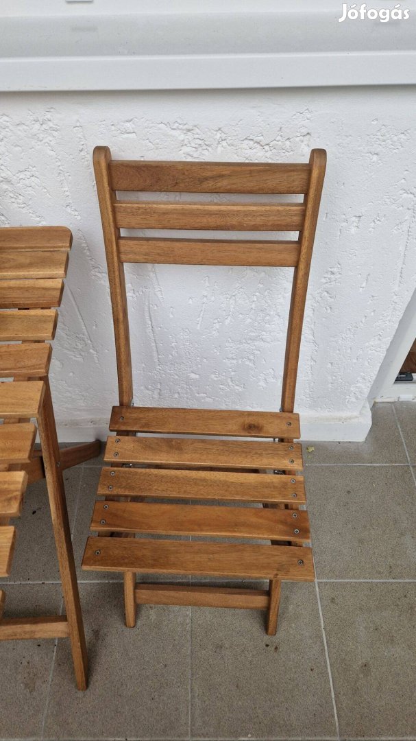 Új IKEA Askholmen összecsukható Kerti asztal és 2 összecsukható szék