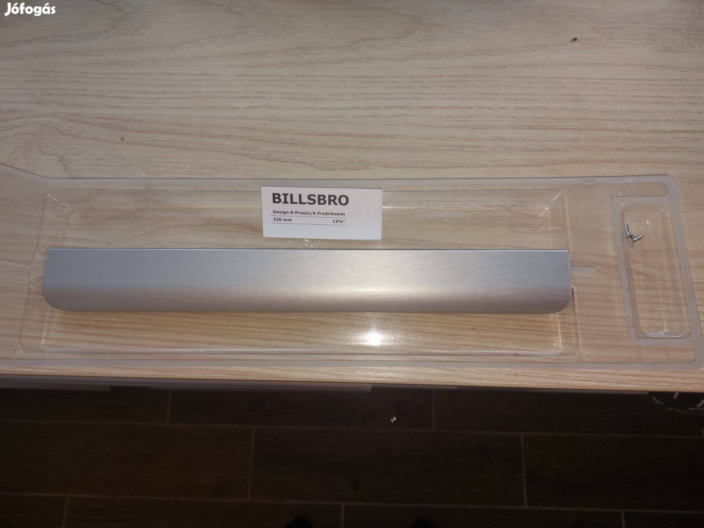 Új IKEA Bilsbro Billsbro 320 mm rozsdamentes acél fogantyú + csavarok