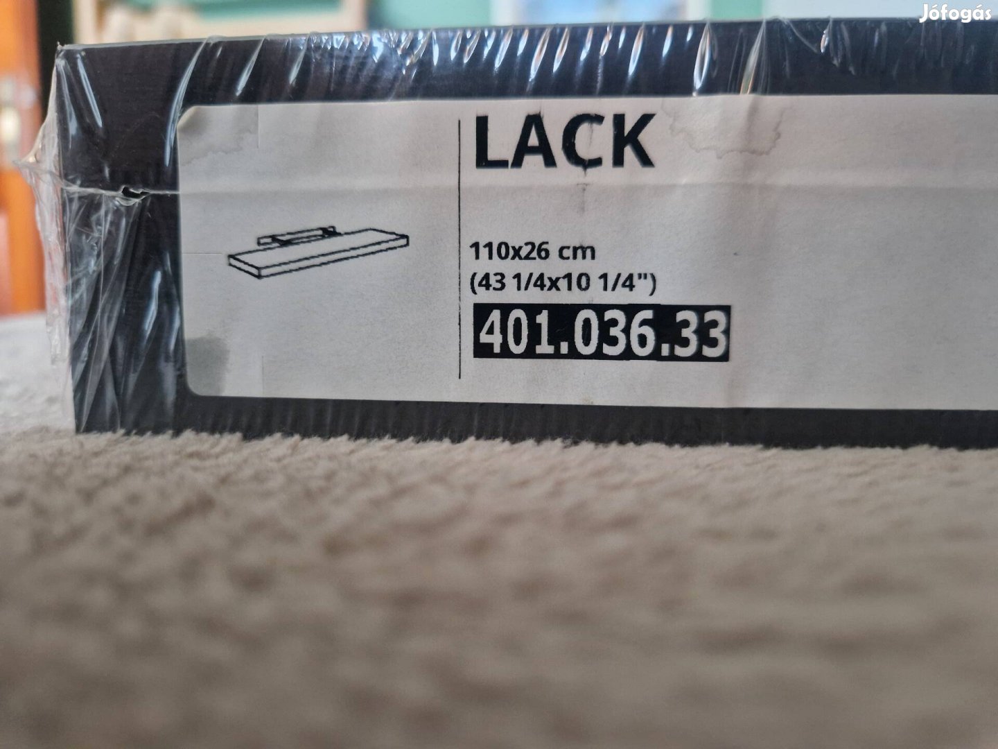 Új IKEA Lack falipolc 11026 cm - bontatlan - feketebarna