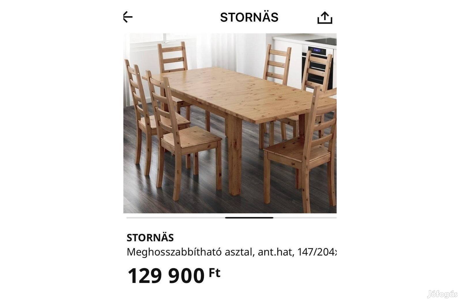 Új IKEA Stornas kihúzható asztal eladó