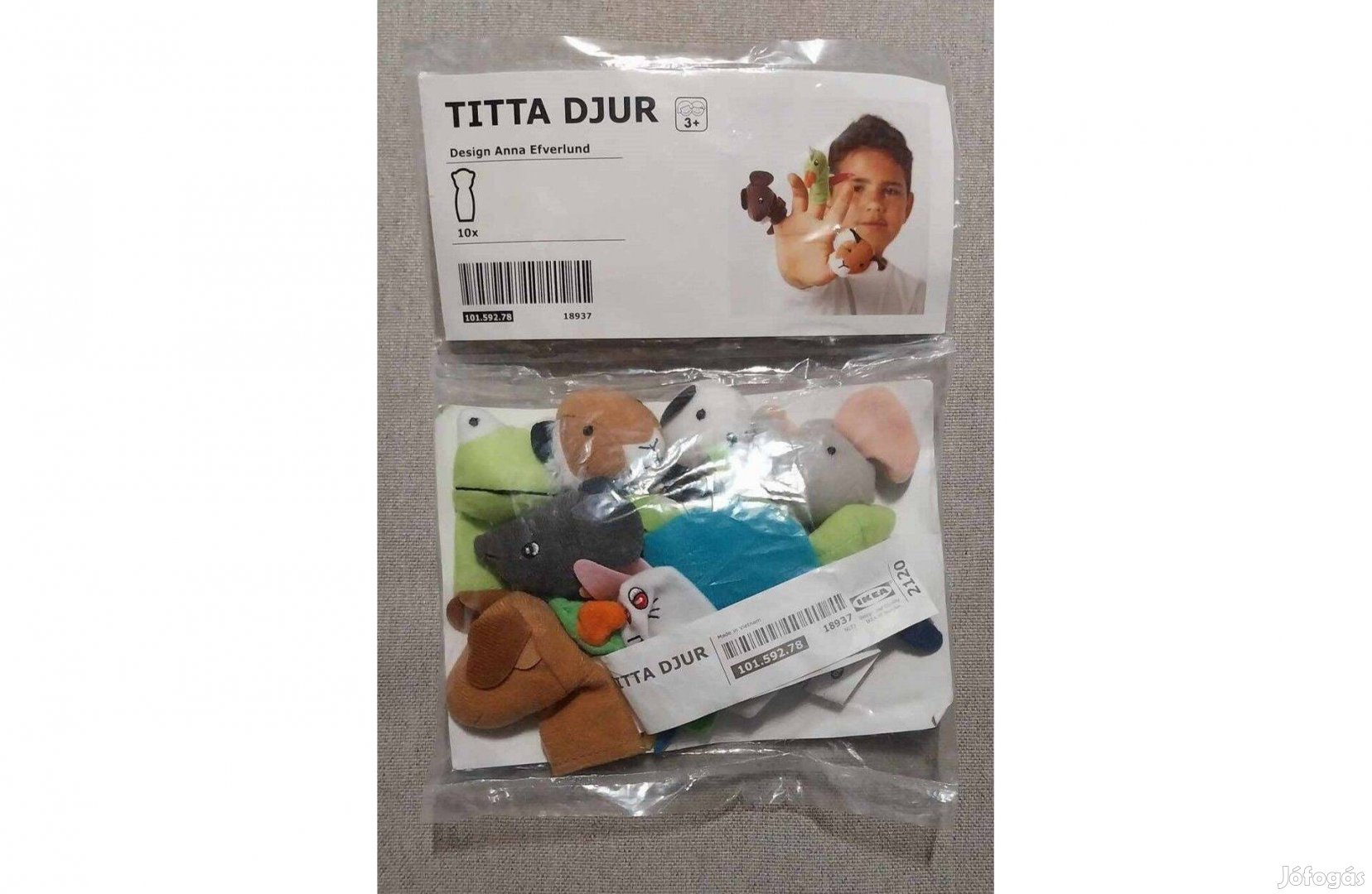 Új IKEA Titta Djur ujjbáb készlet