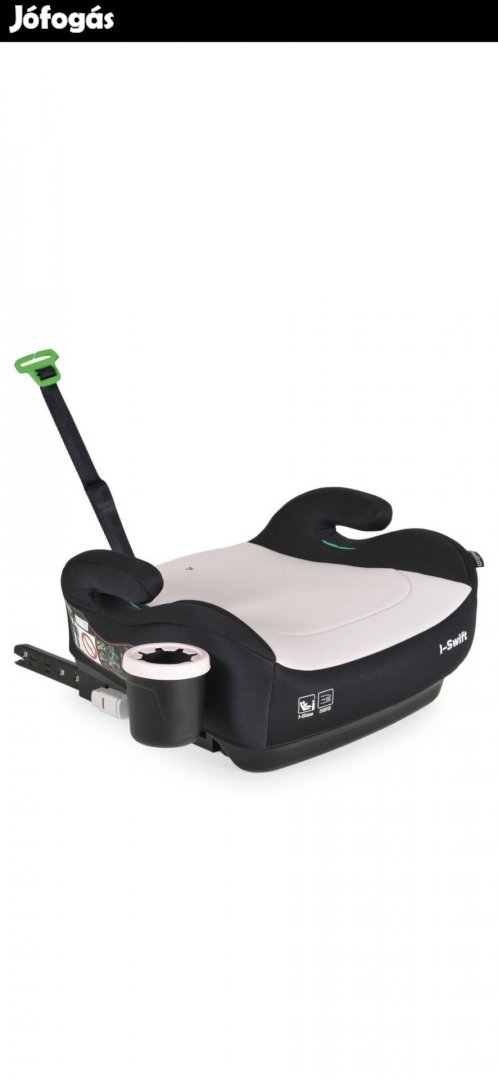 Új I-Swift ülésmagasító isofixes 125-150cm, pohártartóval 