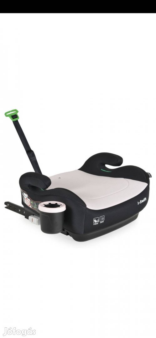 Új I-Swift ülésmagasító isofixes 125-150cm  rózsaszín 