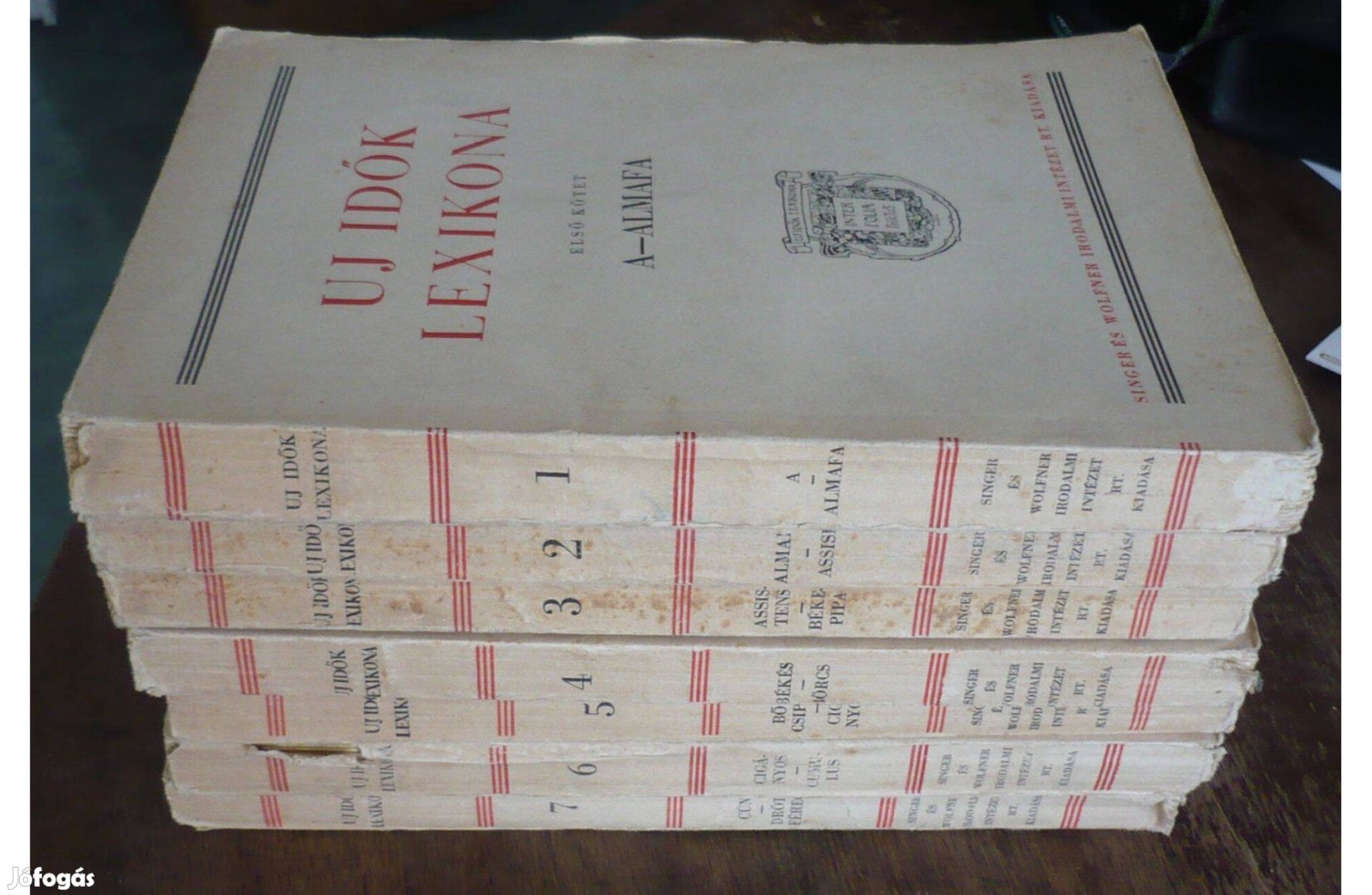 Új Idők lexikona, 1.-7. kötet (nem teljes)