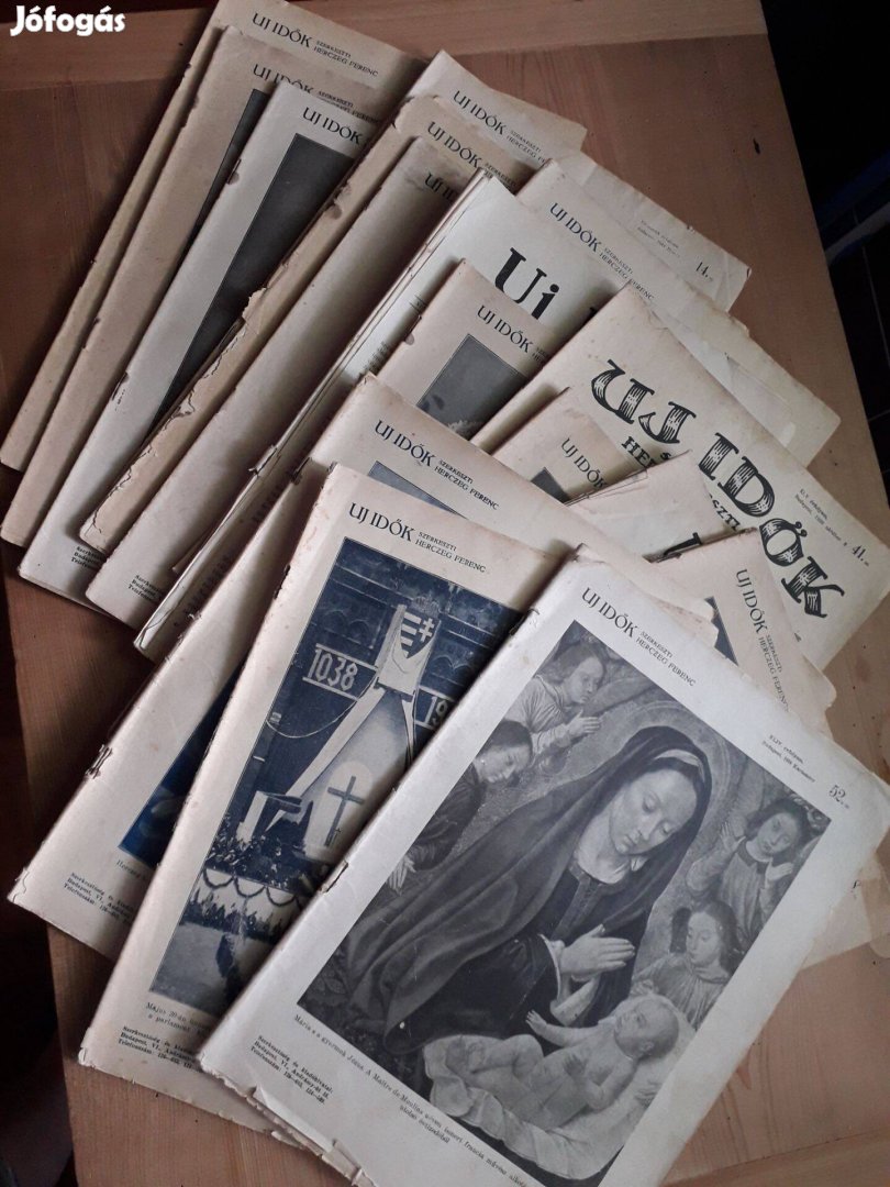 Új Idők szépirodalmi képes hetilap számai, újság