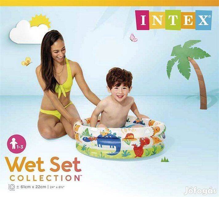 Új Intex dínós baba medence felfújható padlórésszel