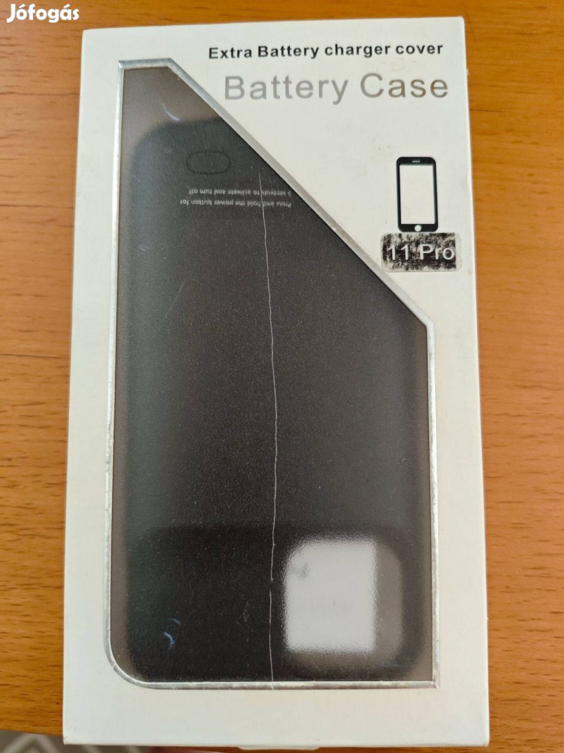 Új Iphone 11 Pro Fekete Aksi Hátlap 7000mAH