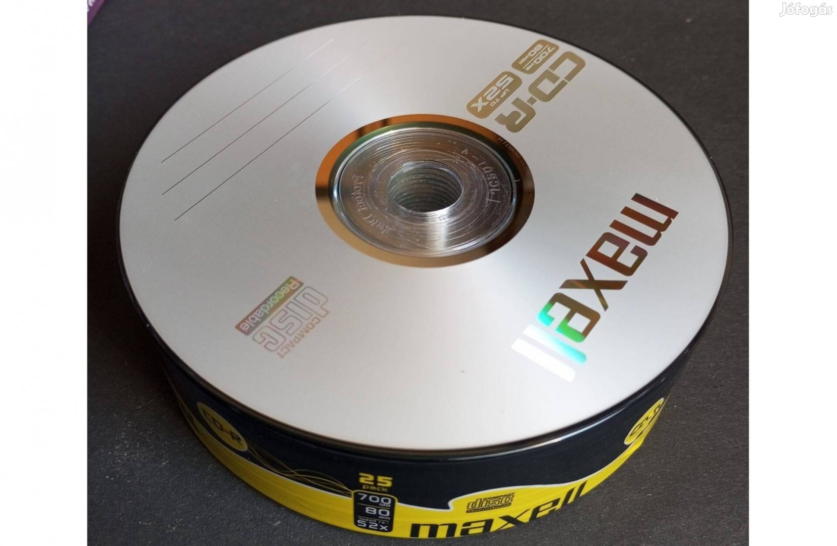 Új Írható cd lemez 52x írás 700MB 80min darabja 100 21db. maradt