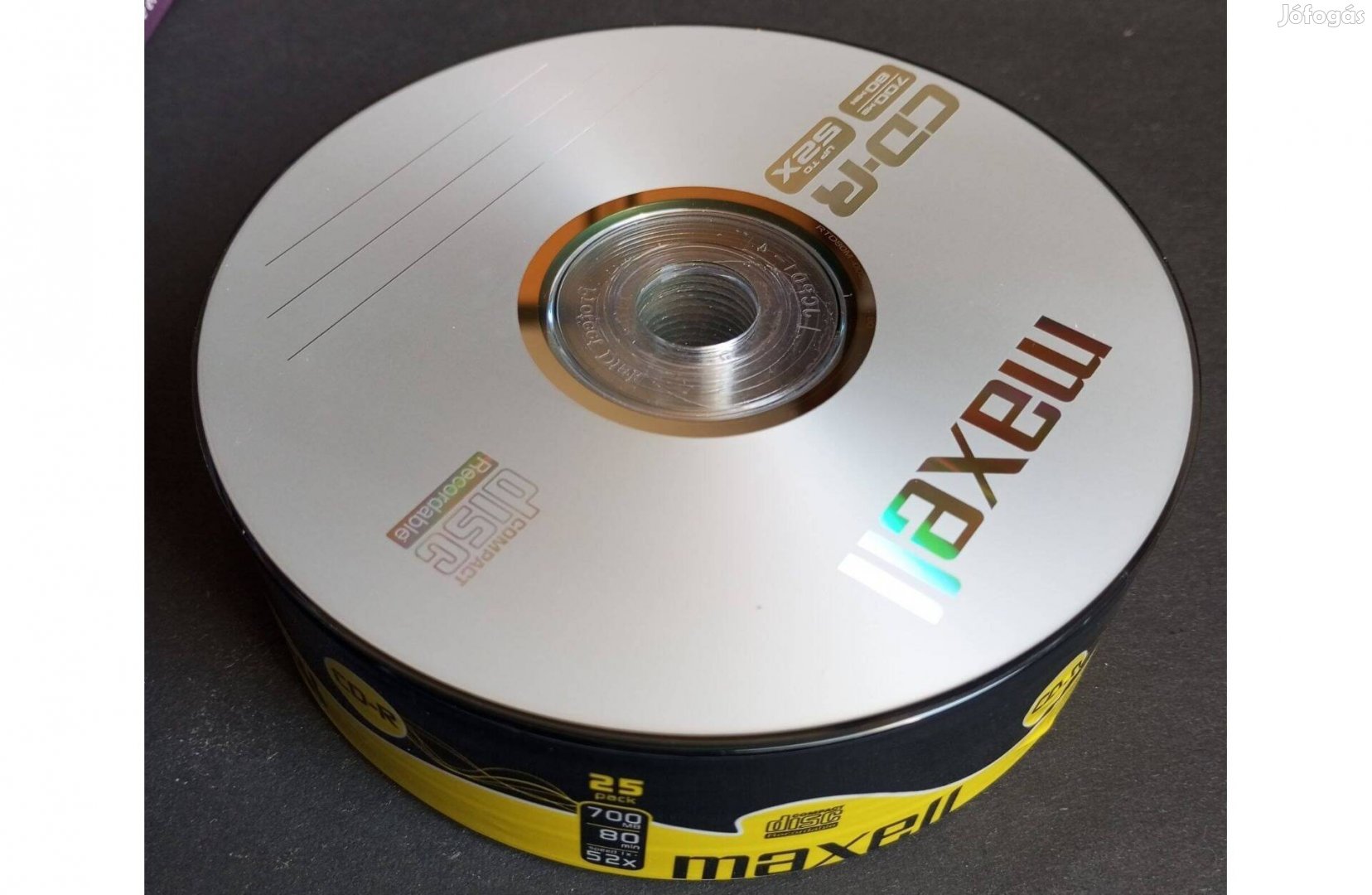 Új Írható cd lemez 52x írás 700MB 80min darabja 100 25 db