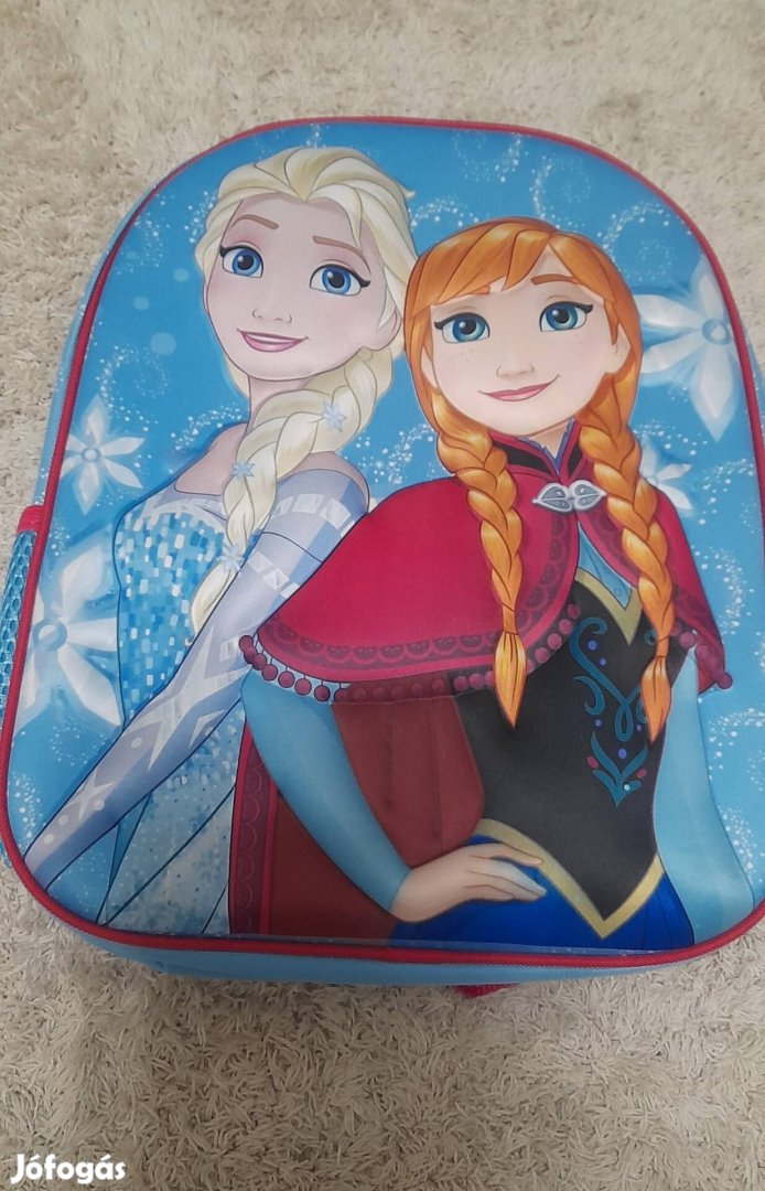 Új Jégvarázs Frozen táska 3D ovis hátizsák tornazsák