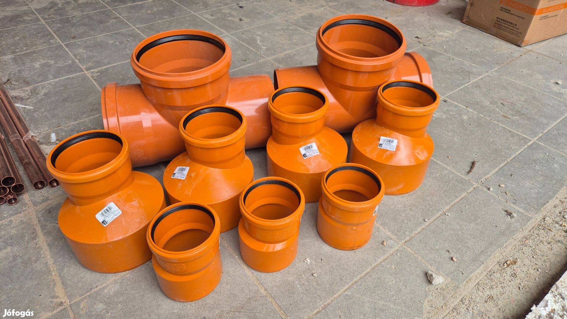Új KG PVC csatornaidomok