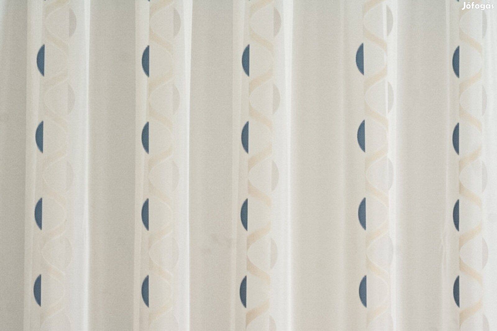 Új Kék mintás függöny 4m x 175 cm
