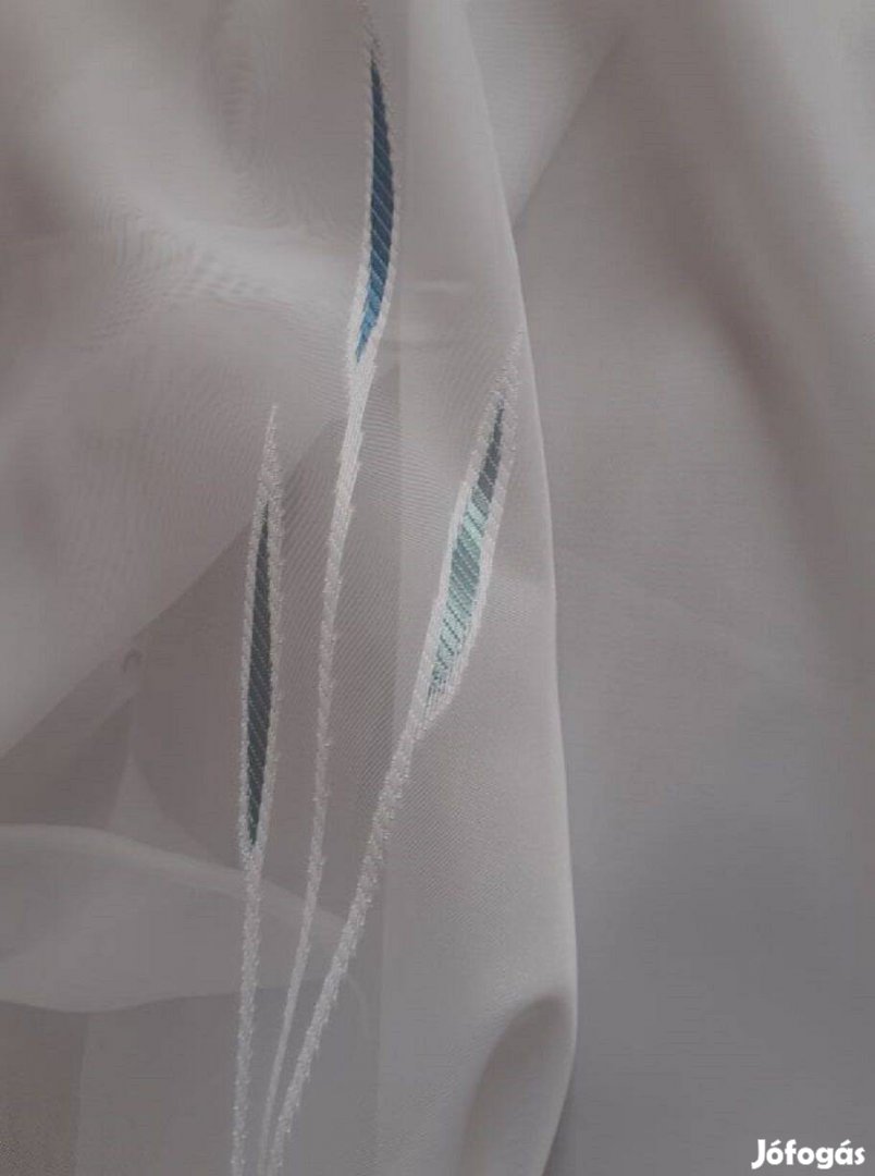 Új Kék nyírt mintás függöny 9,9 m x 270 cm Akció