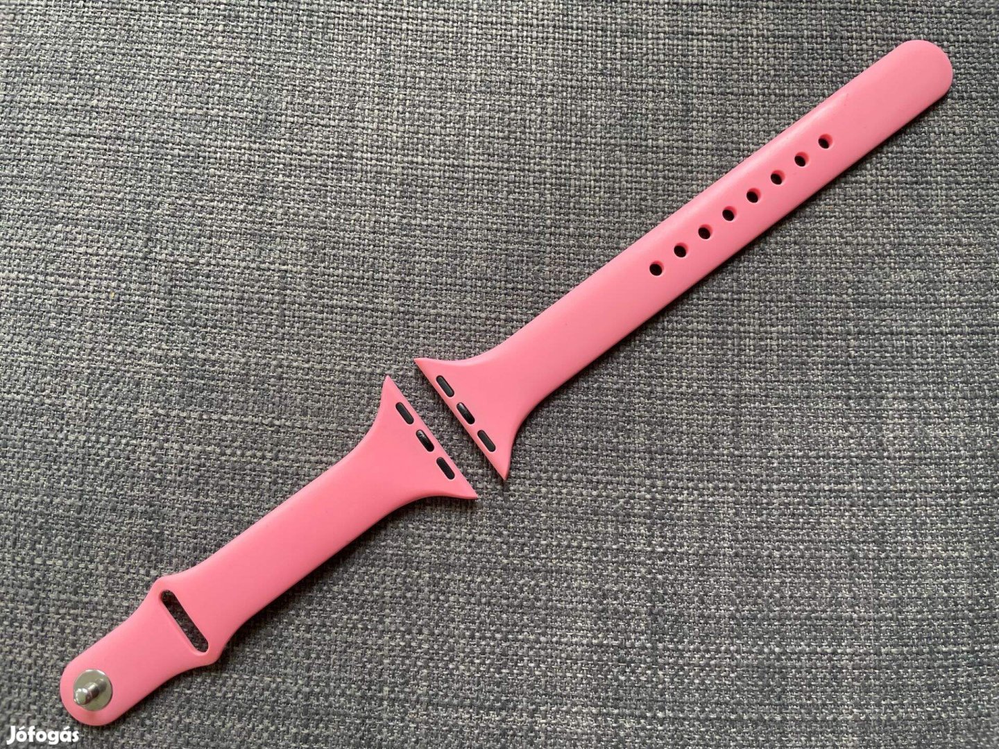 Új Keskeny pink szilikon Apple Watch szíj (38/40/41 mm)