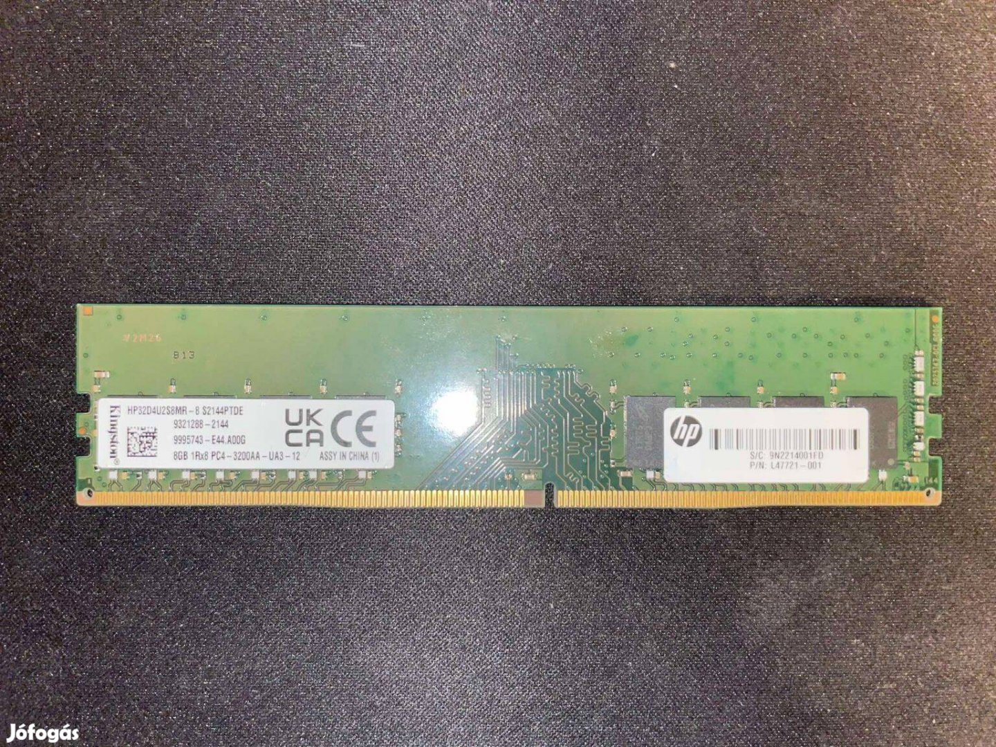 Új Kingston 8 GB DDR4 3200 MHz asztali számítógép memória