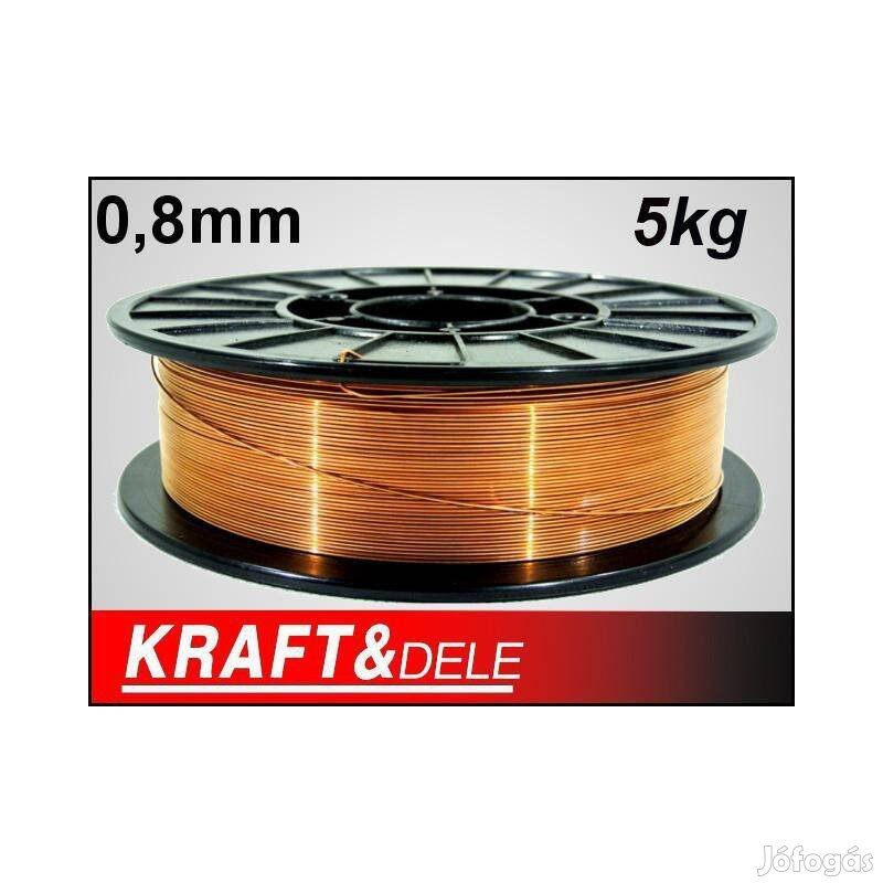 Új Kraft&Dele KD1151 CO-drót huzal drót réz bevonatos 0,8mm 5kg