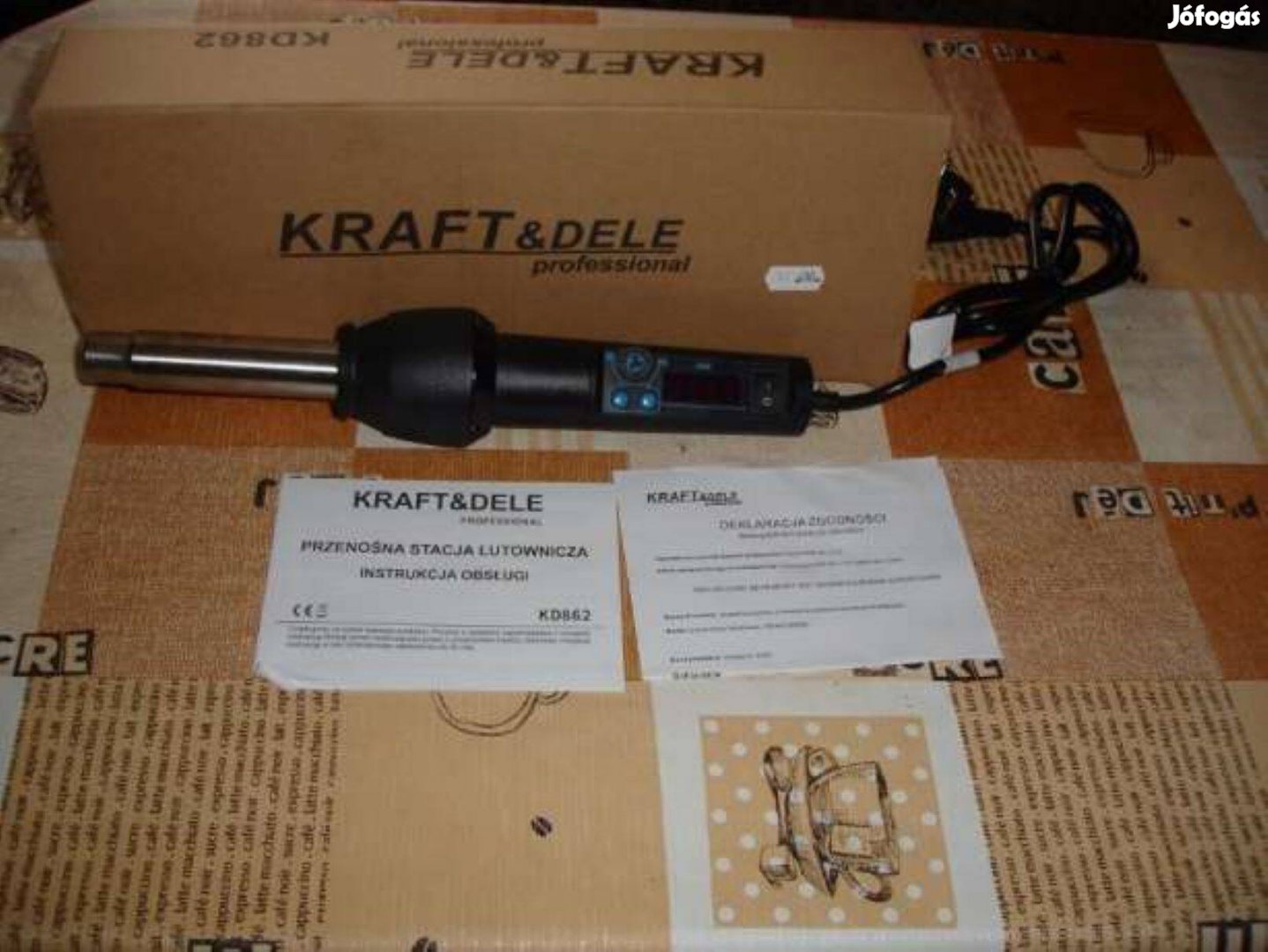 Új Kraft&dele KD862 digitális hőlégfúvó - műanyaghegesztő eladó