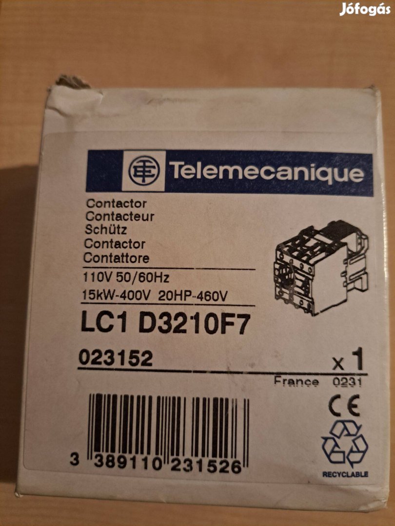 Új LC1D3210F7 mágneskapcsoló