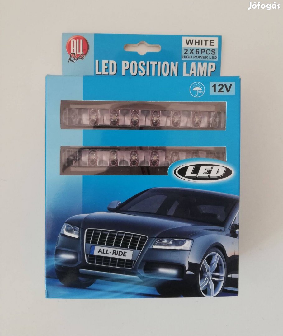 Új LED helyzetjelző lámpa 12V 2x6 LED
