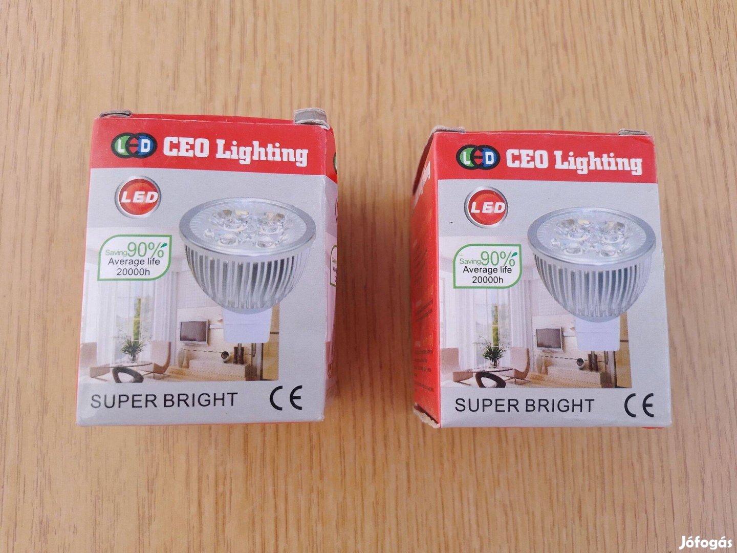 Új LED izzó, égő, lámpa MR16, fehér, 12V, 4x1W (Geo Lighting)