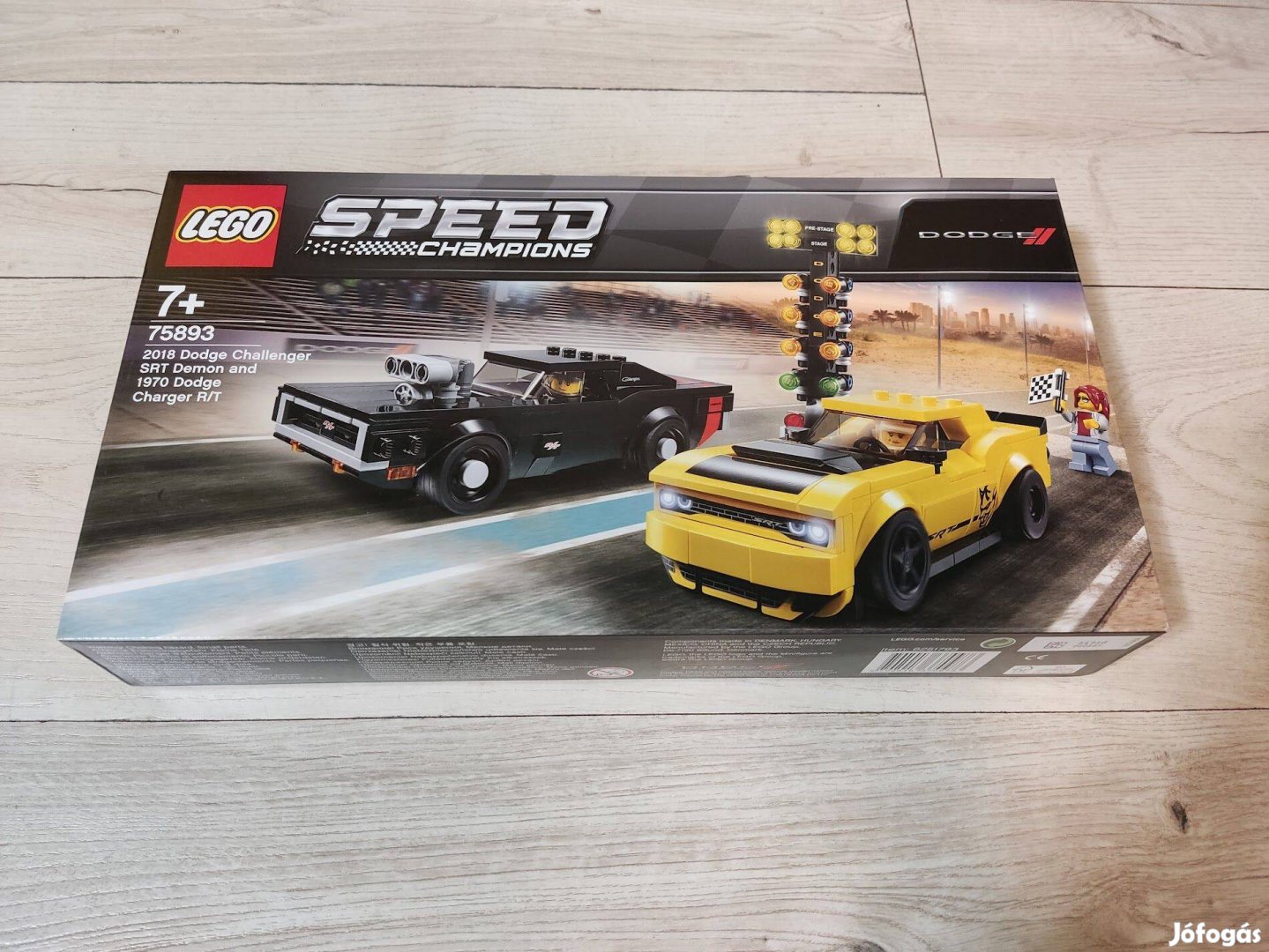 Új LEGO 75893 Speed Champions 2018 Dodge Challenger SRT Demon és 1970