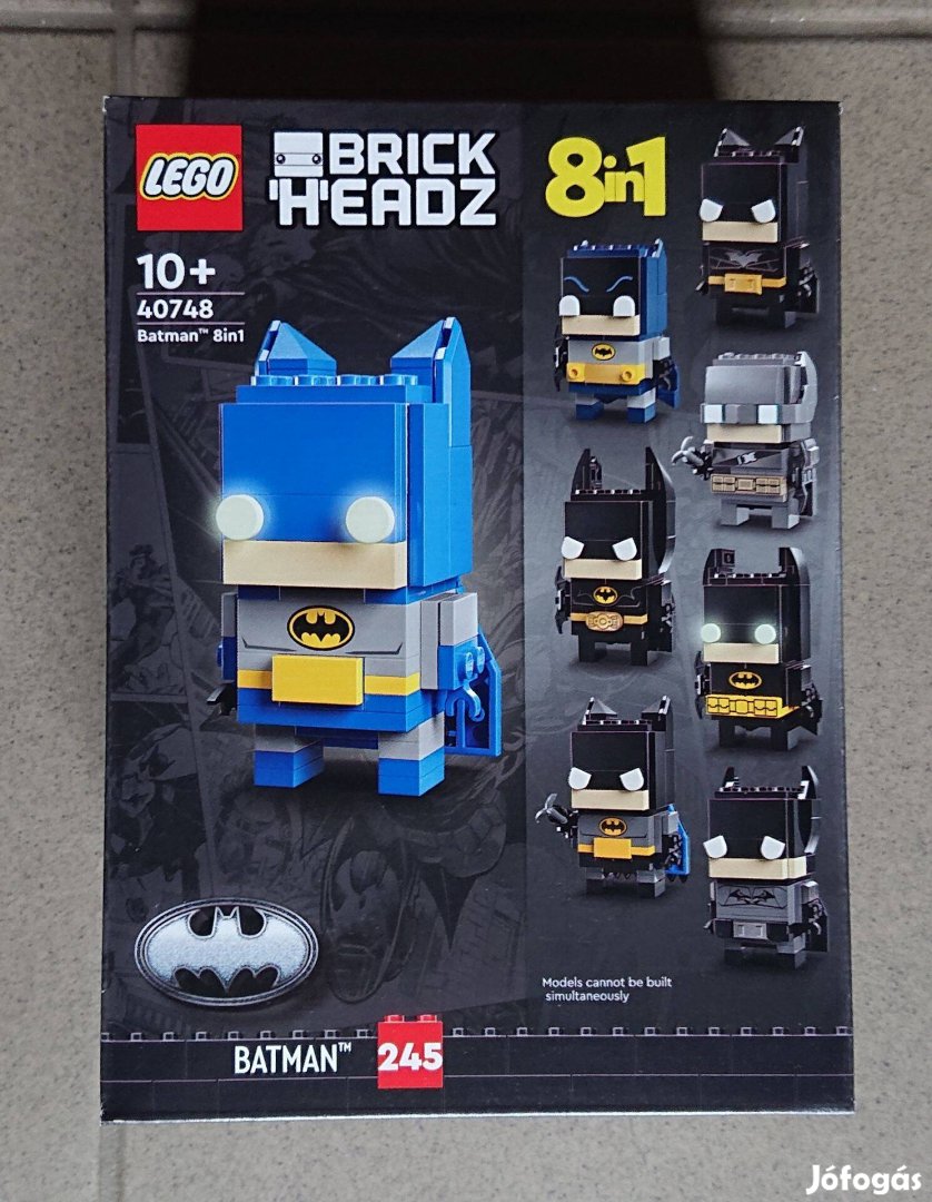 Új LEGO Brickheadz - Batman 8 az 1-ben figura 40748