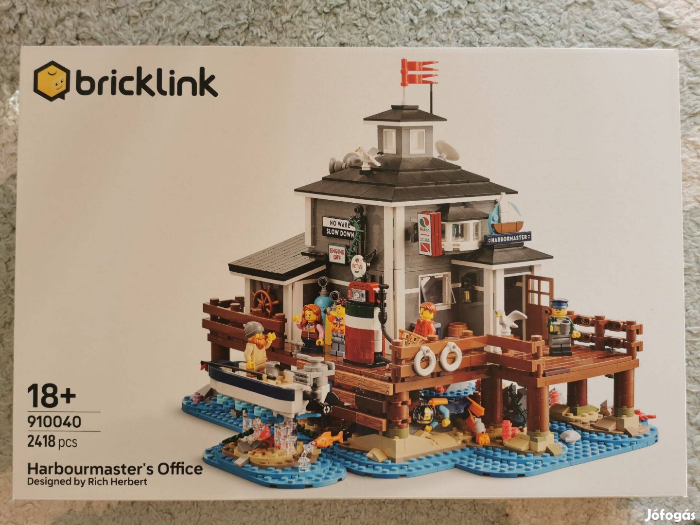 Új LEGO Bricklink 910040 Kikötőkapitányság / Harbourmasters Office