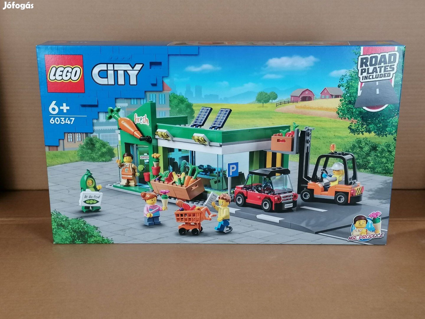 Új LEGO City 60347 - Zöldséges eladó!