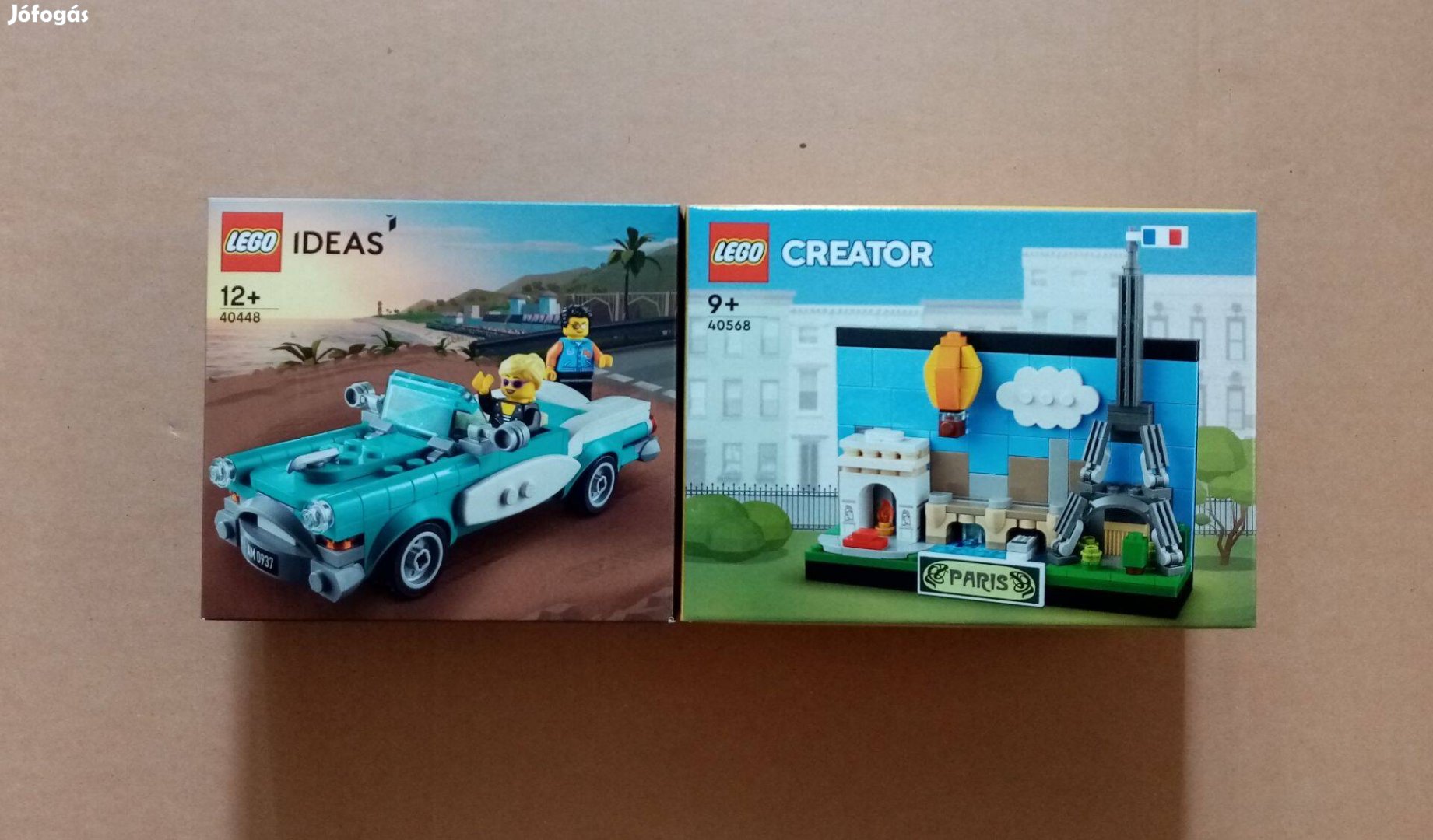 Új LEGO Ideas 40448 Veterán jármű Creator 40568 Párizsi képeslap Foxár