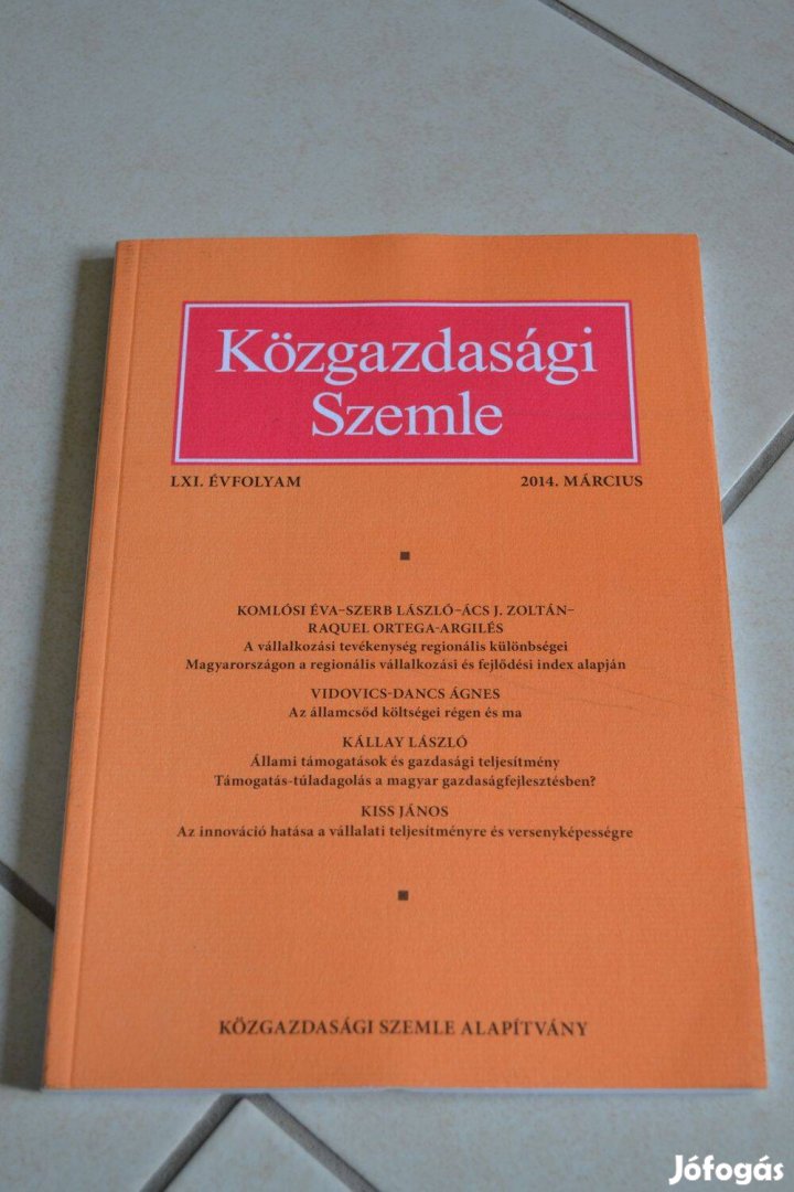 Új LXI. évfolyam 2014. március Közgazdasági szemle