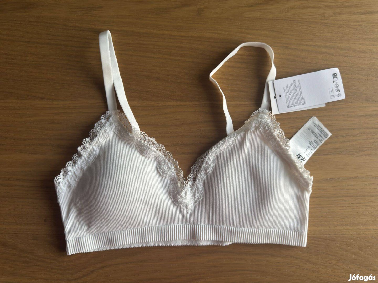 Új L H&M Puha melltartó Seamless Fehér Női Fehérnemű