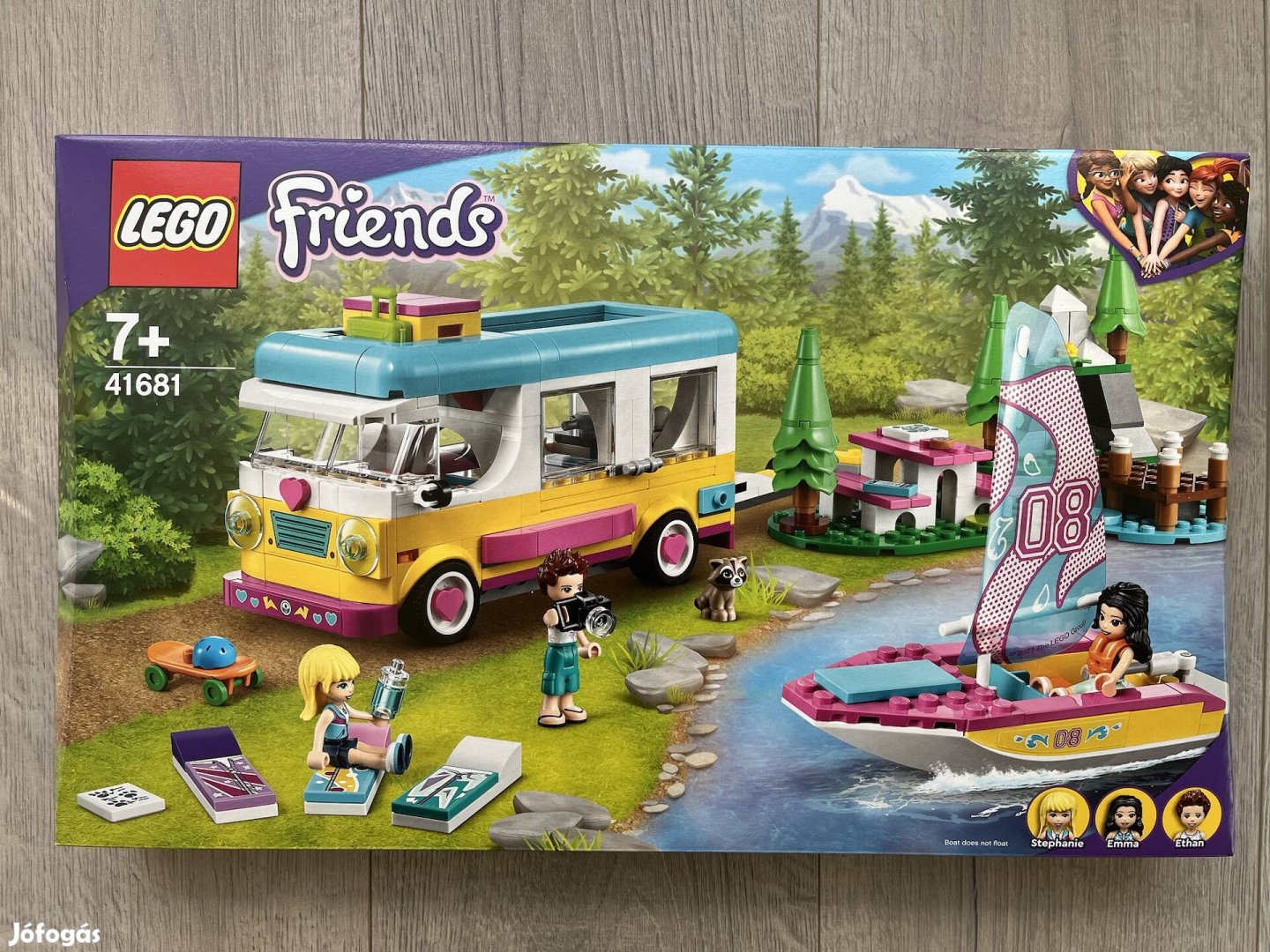 Új Lego 41681 Friends - erdei lakóautó és vitorlás