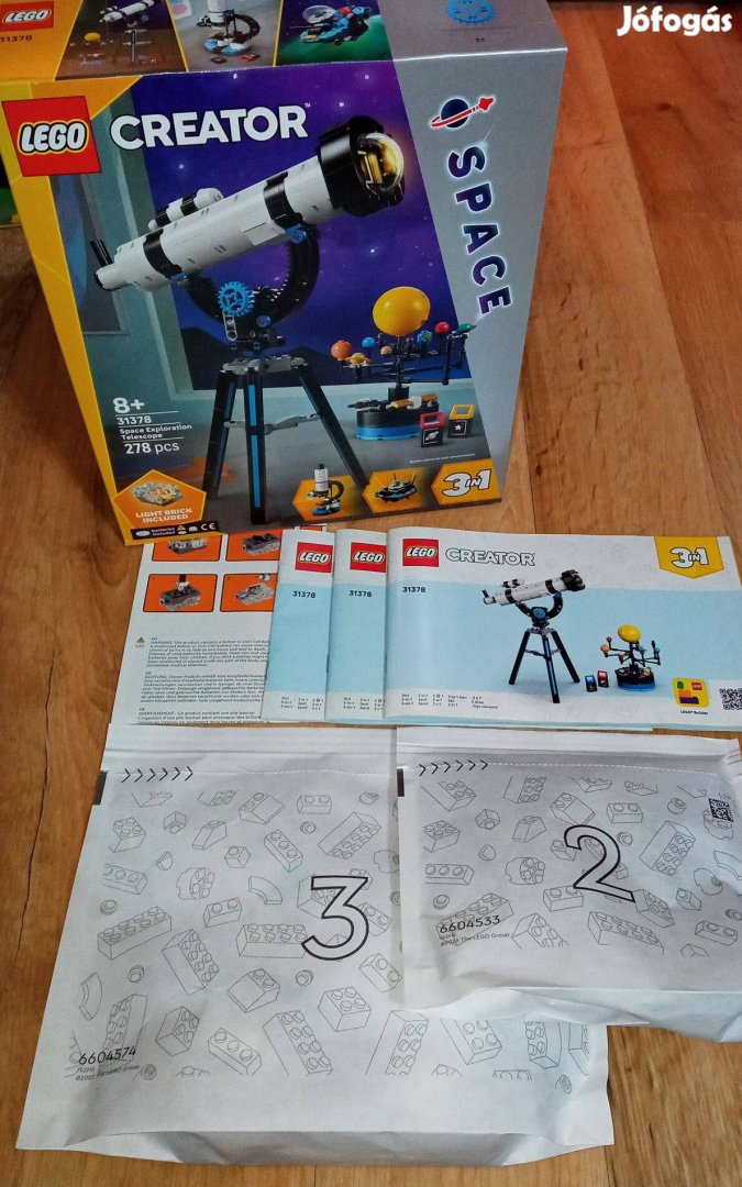 Új Lego Creator 31378 Csillagászati távcső a naprendszer