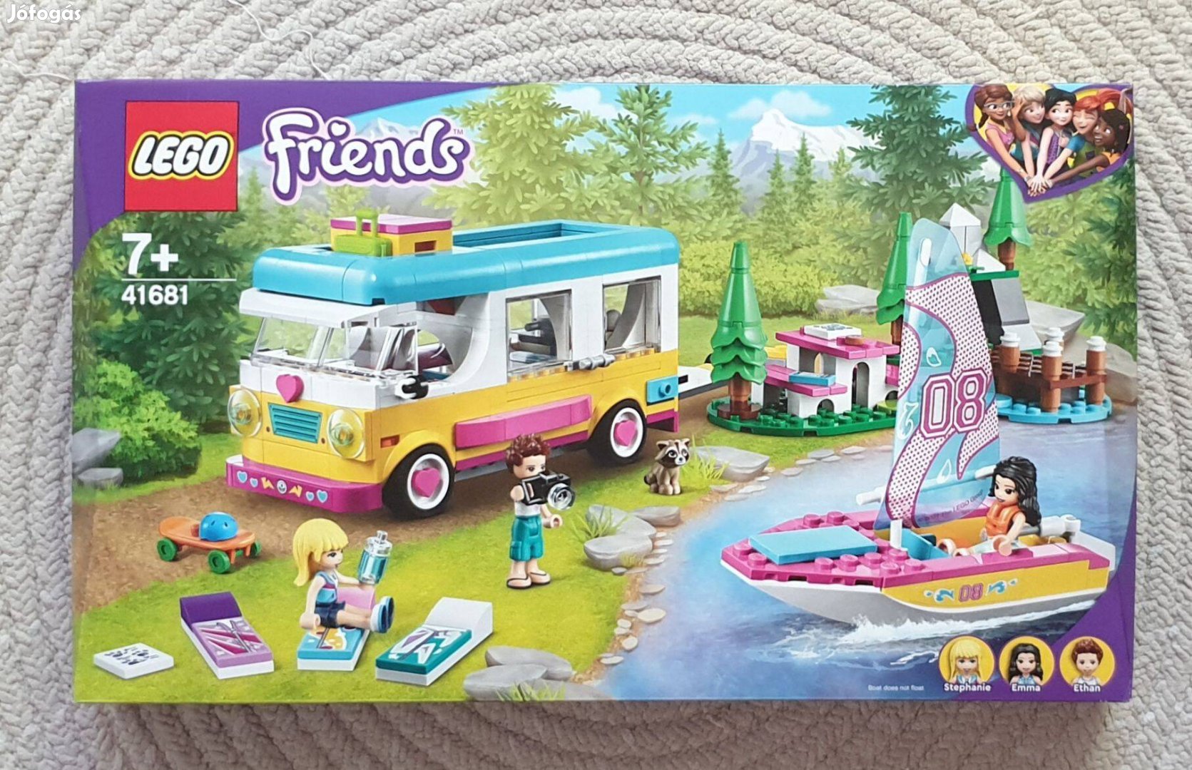 Uj Lego Friends 41681 - Erdei lakóautó és vitorlás / Ár alatt