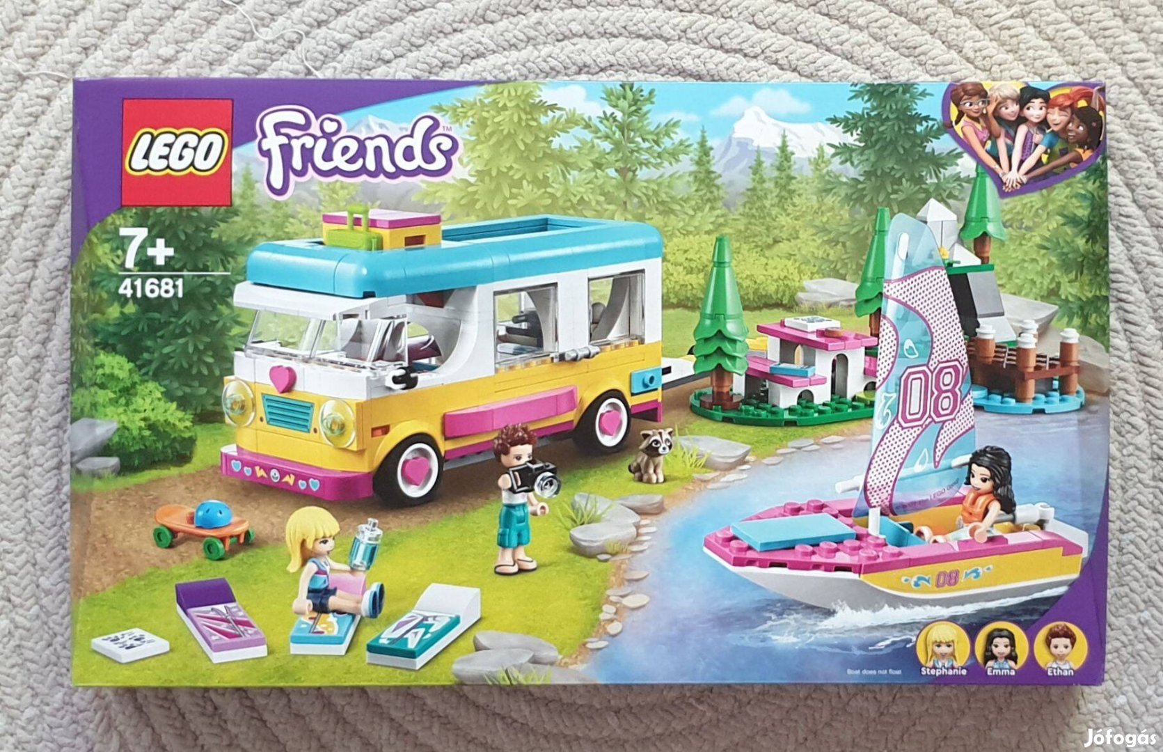 Uj Lego Friends 41681 - Erdei lakóautó és vitorlás / Ár alatt