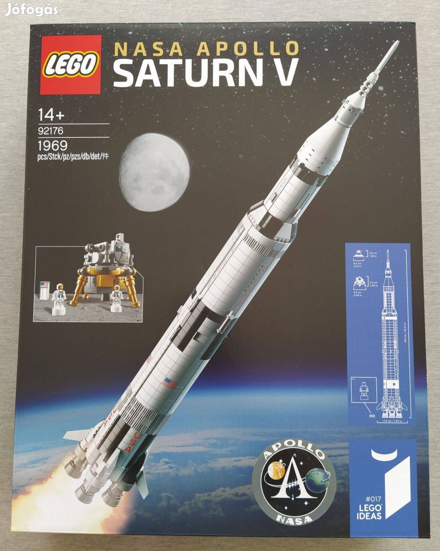 Új Lego Ideas 92176 Nasa Apollo Saturn V Bontatlan
