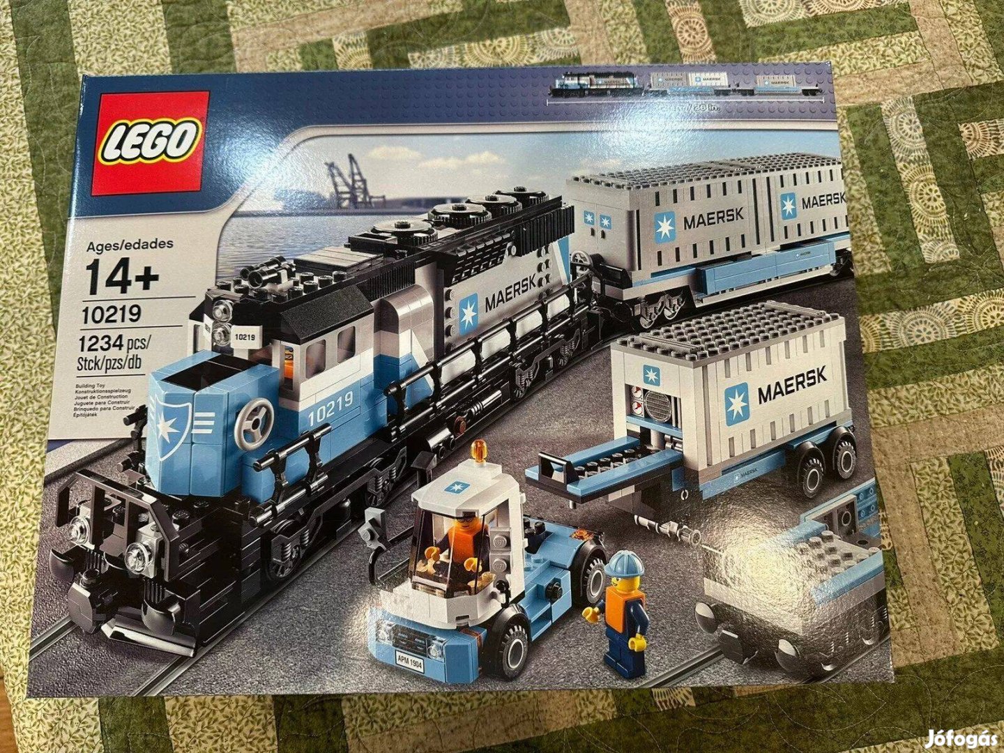 Uj Lego Maersk 10219 vonat vasut szett tehervonat szett