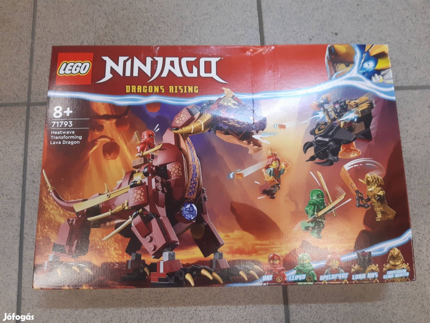Új Lego Ninjago 71793 Hőhullám átalakító lávasárkány, nyomott doboz