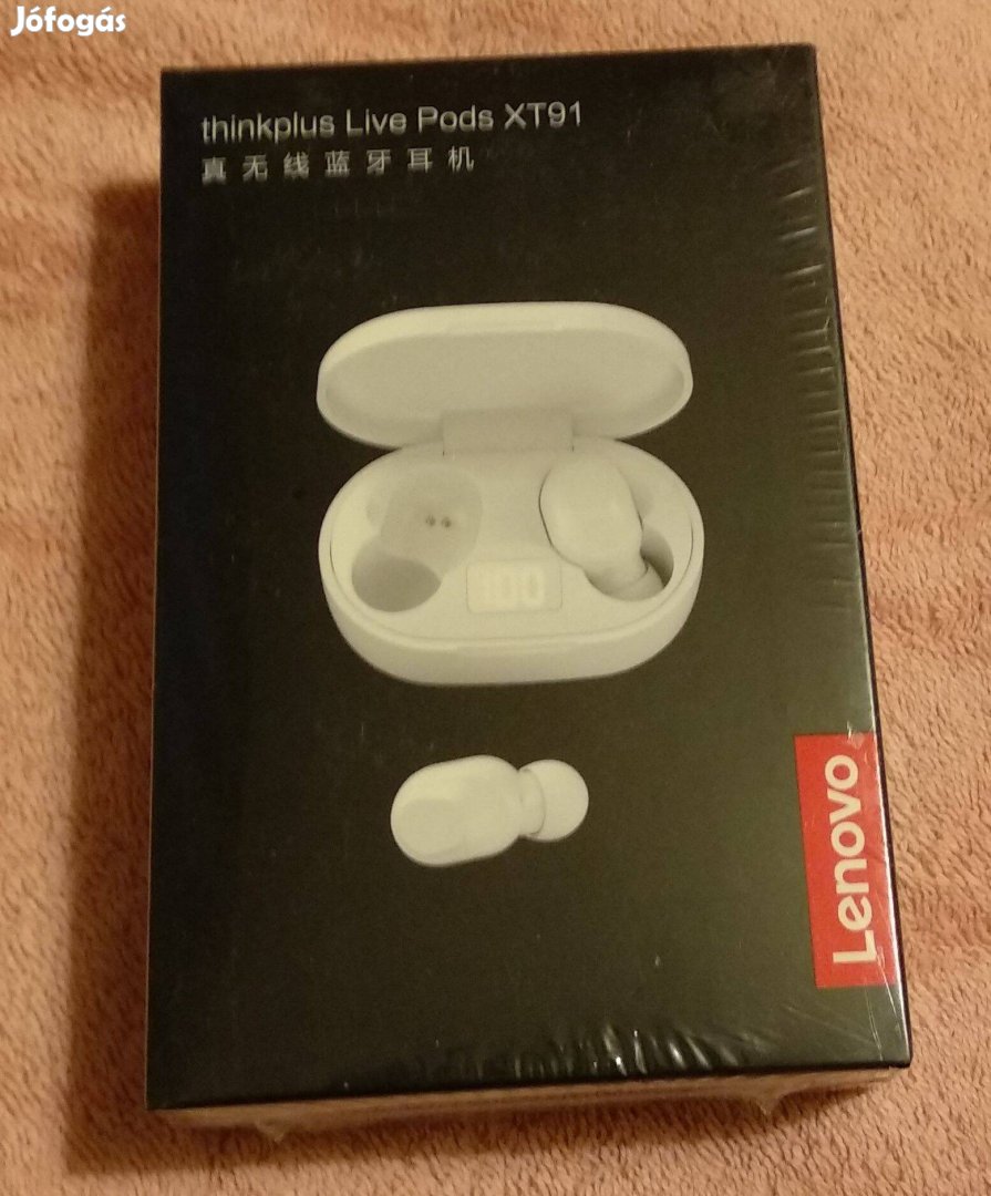 Új Lenovo XT91 vezetéknélküli earbuds (bluetooth fülhallgató)