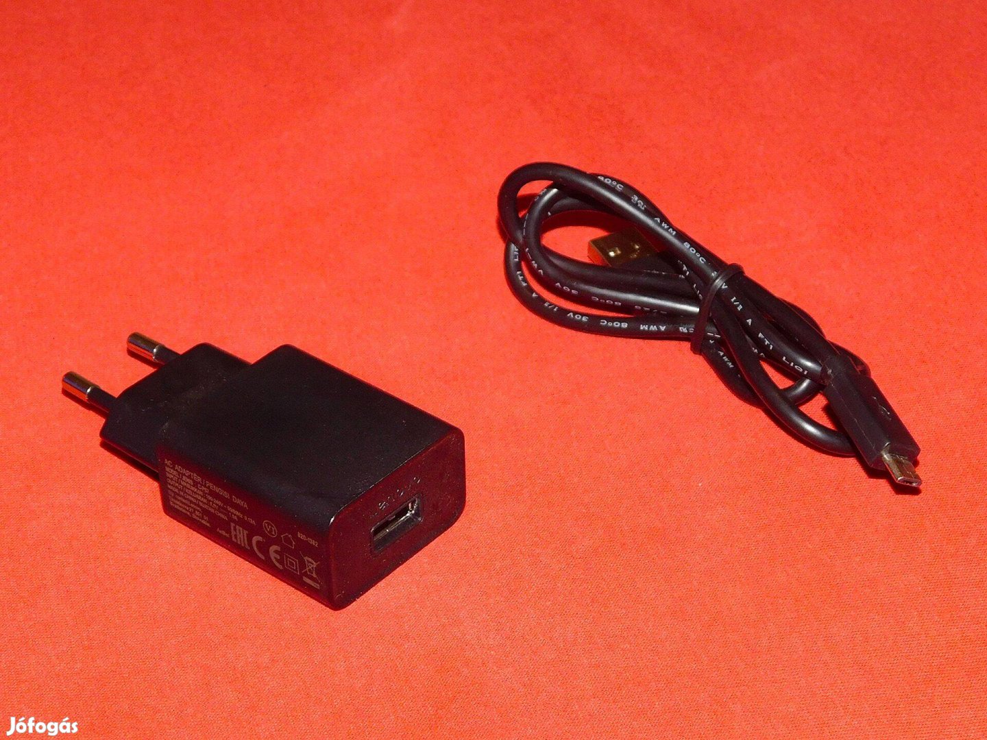 Új Lenovo micro USB telefontöltő, töltőfej, adat- és töltőkábel