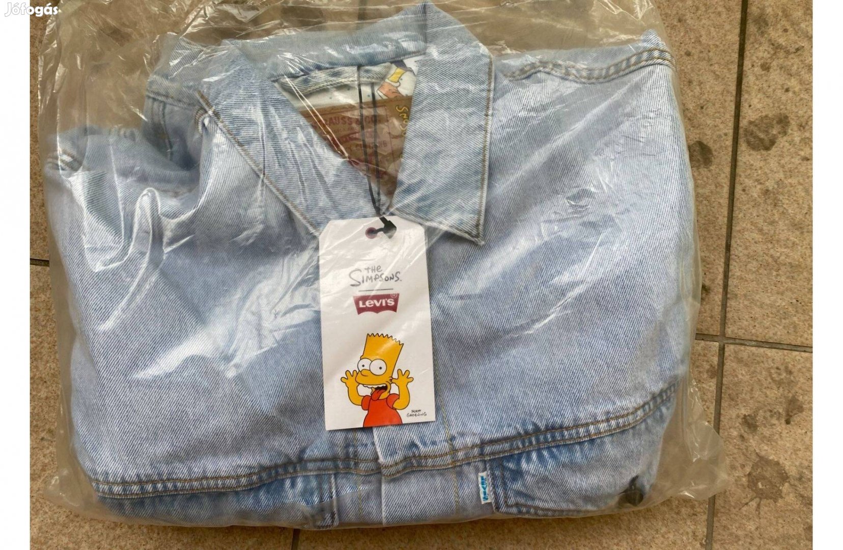 Új Levi's Férfi The Simpsons Loose Fit Farmer Dzseki L