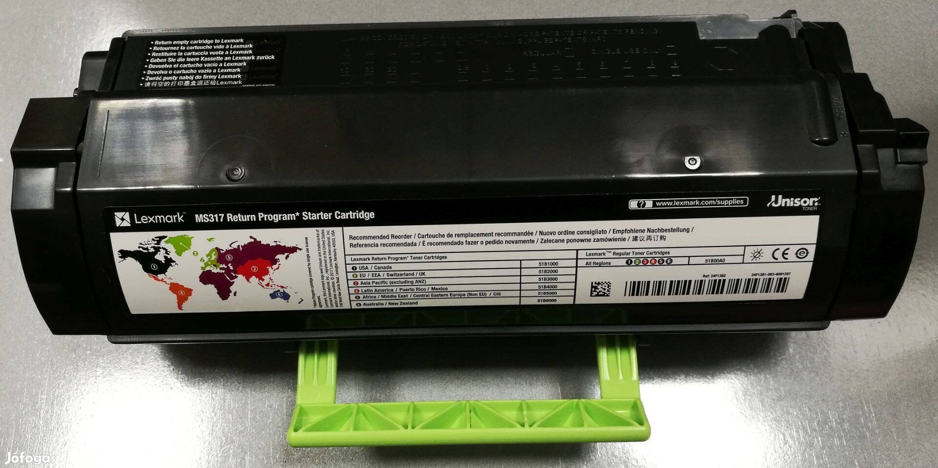 Új Lexmark 51B00A0 toner fekete