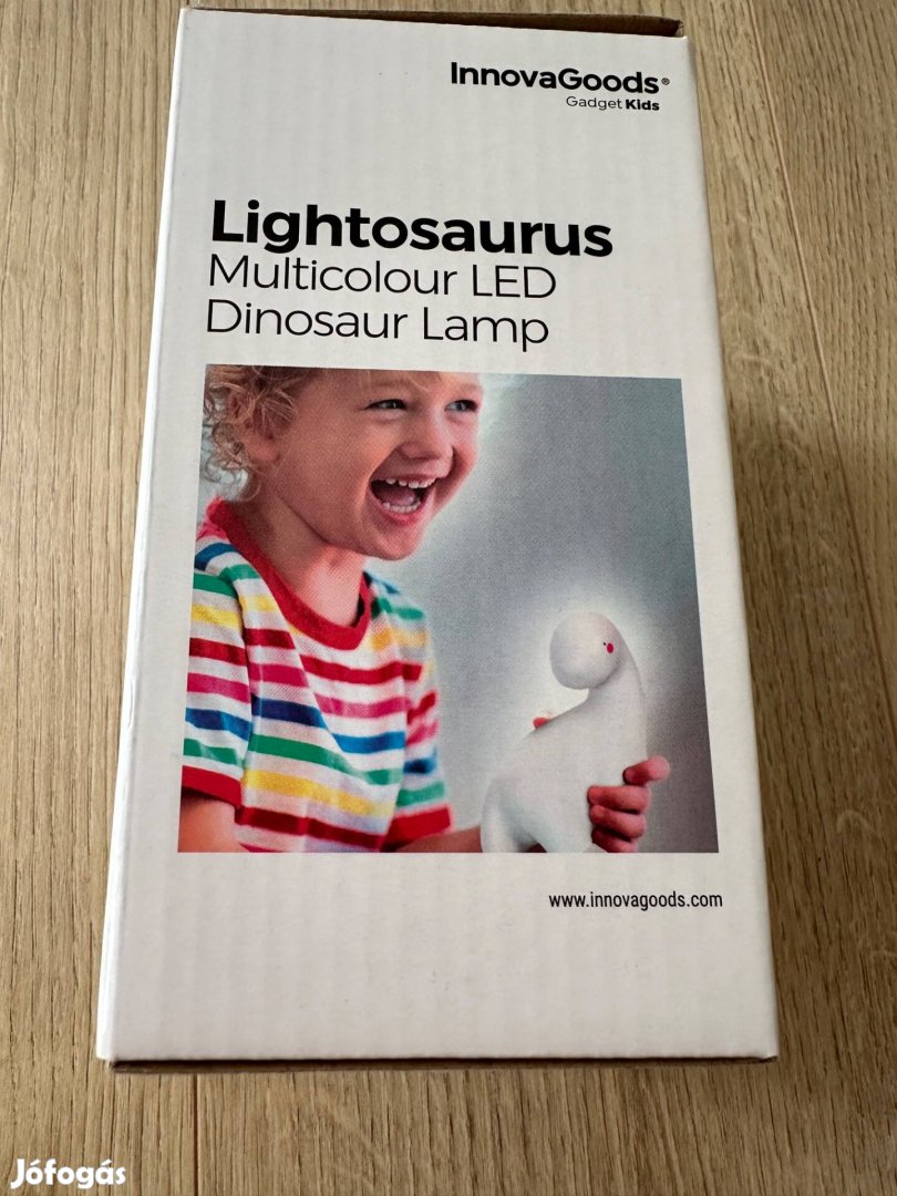 Új Lightosaurus dinoszaurusz LED lámpa RGB színekkel