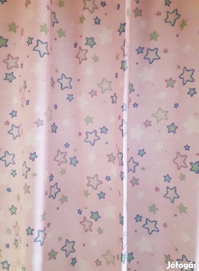 Új Lila csillagos,új gyerek sötétítő 140 x 410 cm